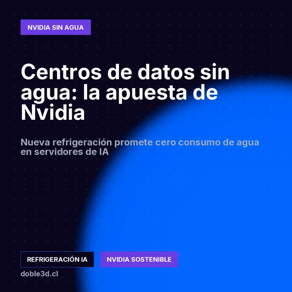 Centros de datos sin agua: la apuesta de Nvidia - centros de datos sin agua
