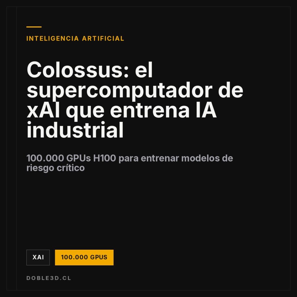 Colossus: el supercomputador de xAI que entrena IA industrial